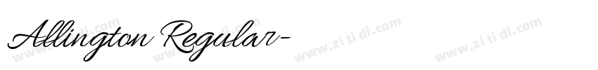 Allington Regular字体转换 Allington Regular字体转换